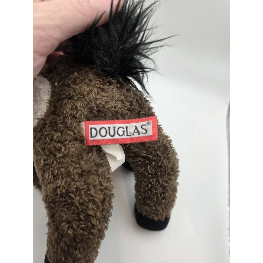 Douglas Cuddle Toys Durango Horse Stuffed Plush Black White Painted Pony Toy